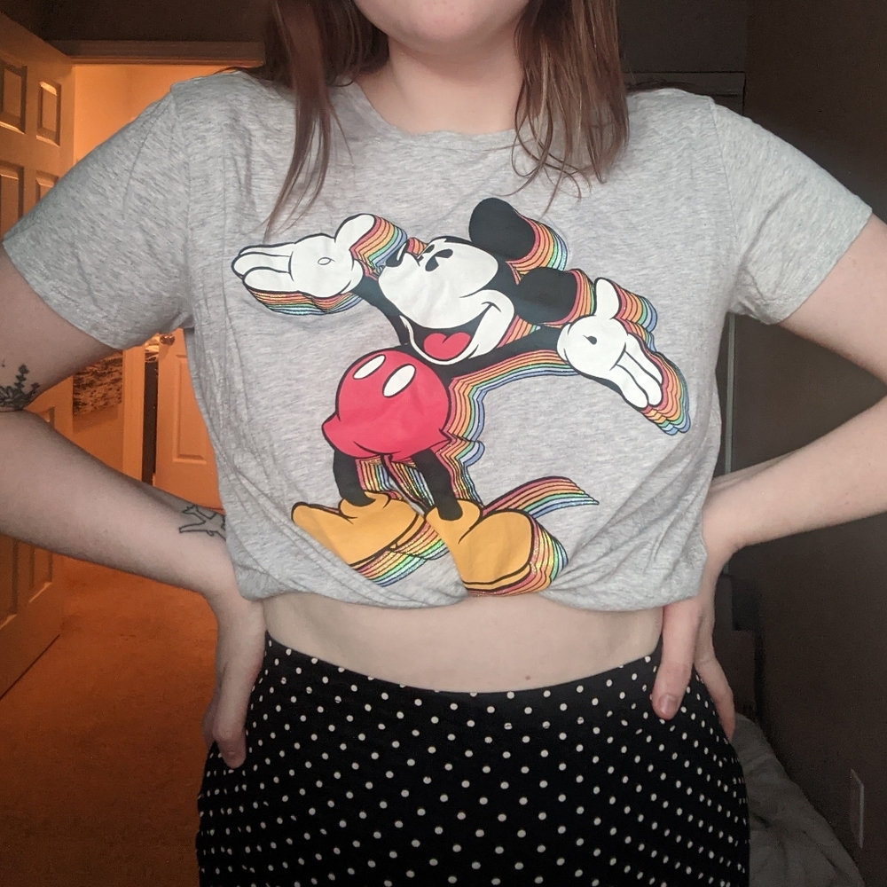 5/$25 Rainbow Mickey mouse t-shirt disney